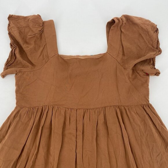 Savanna Jane Size Small Tunic Mini Dress Brown Pink Red Blue Yellow Embroidered - Picture 11 of 11